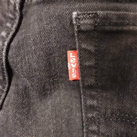 Levi’s Jeans 415 Relaxed Bootcut Jean Women’s Size 31 Black Denim Red Tab - Picture 11 of 14